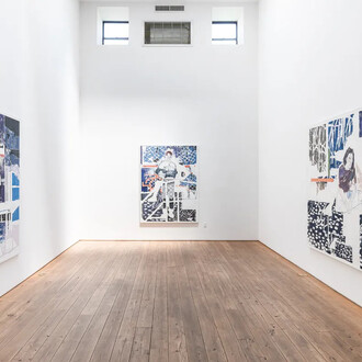 Alexander Tinei, Thirty pieces of sun, exhibition view. Courtesy of Marc Straus Gallery