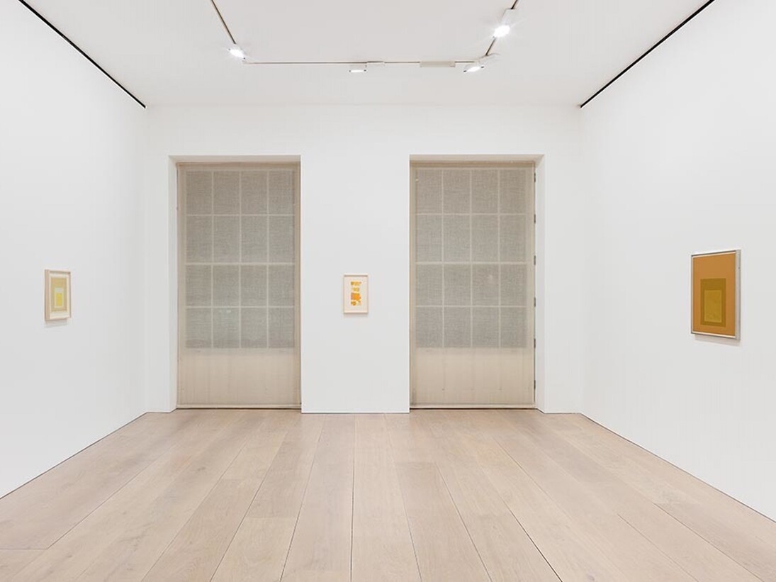 Josef Albers Sunny Side Up, Exhibition view. Courtesy of David Zwirner