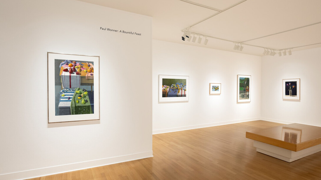 Paul Wonner, A bountiful feast, exhibition view. Courtesy of Paul Thiebaud Gallery