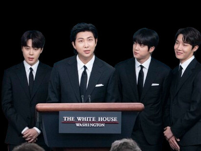 Discurso dos integrantes do grupo BTS na casa Branca em Washington, Estados Unidos, a respeito de crimes de ódio contra pessoas asiáticas