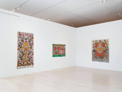 Sanaa Gateja, Language of we, vista de exhibición. Cortesía del Instituto de Arte Contemporáneo de Miami