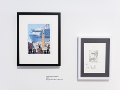 Gerhard Haderer, exhibition view. Courtesy of Schlossmuseum Linz