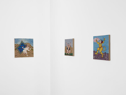 Soheila Kayoud, When the div came home, exhibition view. Courtesy of Andrew Rafacz 