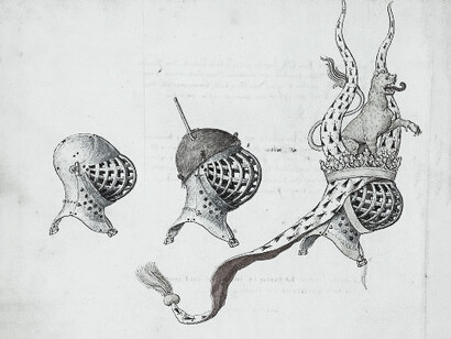 Imagen de un yelmo con cimera