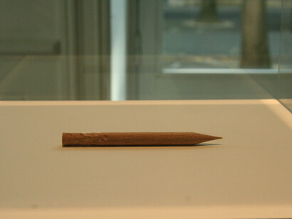 Thomas Tudoux, Stress, 2010, 10 x 0,8 cm, Sculpture en bois / Wood sculpture, C. Melanie Rio gallery
