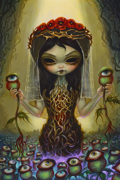 Jasmine Becket-Griffith, Benediction (detail). Courtesy of Corey Helford Gallery