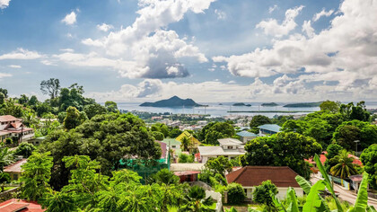 Panorama di Victoria, Seychelles