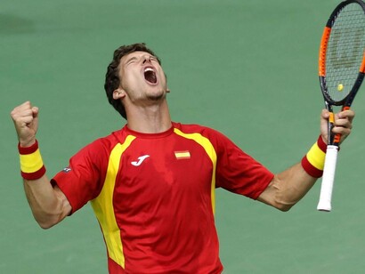 Carreño perdió el primer partido de la serie contra Skugor, pero se resarció en el quinto venciendo a Mektic