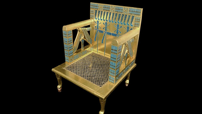 Recreating the Throne of Egyptian Queen Hetepheres. Courtesy of The Harvard Semitic Museum
