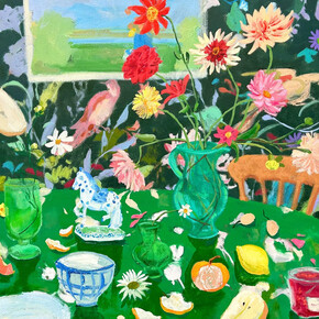 Melanie Parke, Birds and spoons, 2024. Courtesy of Kenise Barnes Fine Art