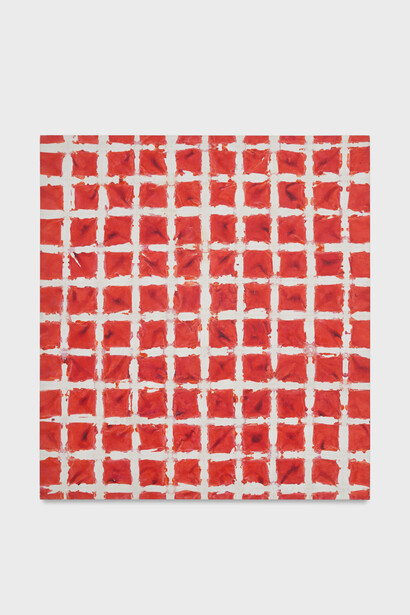 Simon Hantaï
Tabula, 1976
Acrylic on canvas
117 x 106 cm
46 1/8 x 41 3/4 inches
Courtesy of the artist and Almine Rech Gallery