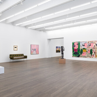 Various artists, To live is to fly, exhibition view. Courtesy of Tim Van Laere Gallery 