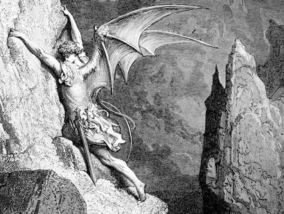 Illustration du diable, Gustave Doré du Paradis perdu de John Milton