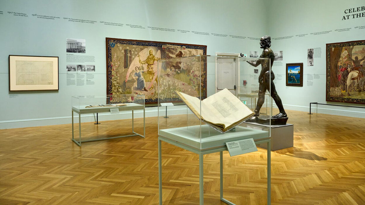 Celebrating 100 years at the legion of honor, exhibition view. Courtesy of De Young Museum