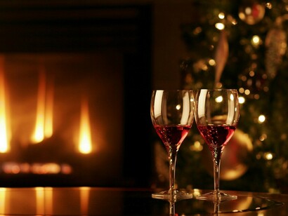 Christmas Wine, stock photo