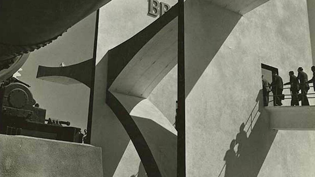 George Everard Kidder Smith, Padiglione Breda alla XXIX Fiera di Milano (architetto L. Baldessari, ingegner M. Grisotti), 1951, Mart, Archivio del ʼ900, Fondo Baldessari