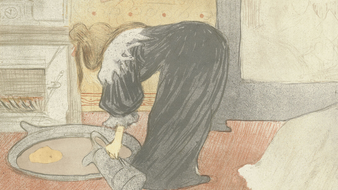 Henri de Toulouse-Lautrec (French, 1864–1901). Femme au tub (Woman at the Tub) from the portfolio Elles. 1896. Lithograph, sheet: 15 1/2 x 20 1/4 in. (39.4 x 51.4 cm) The Museum of Modern Art, New York. Gift of Abby Aldrich Rockefeller, 1946