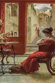 In A Jewelry Store by Ettore Forti