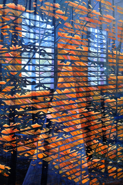 Todd Lanam, Isla Vista Path, (2014), oil on canvas, 48 x 36 inches.