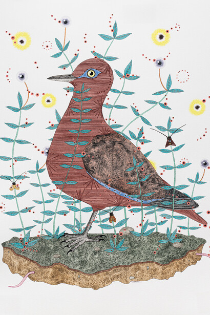 Justin L’Amie, Bramble bird, 2025. Courtesy of PDX Contemporary Art