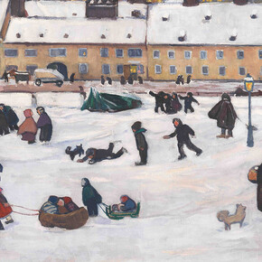 Broncia Koller, Erster Schnee (der Wiener Naschmarkt im Winter), 1911. Mit freundlicher Genehmigung des Wien Museums