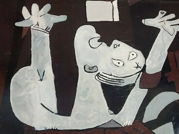 Replica murale del "Guernica" di Pablo Picasso a Santiago del Cile, Cile