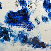 Antonella Benanzato, Cromogonie, dittico su pannello (2019) (100x75)