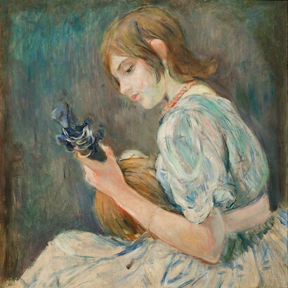 Il mandolino, 1889, Berthe Morisot,
Collezione privata, © Christian Baraja SLB
