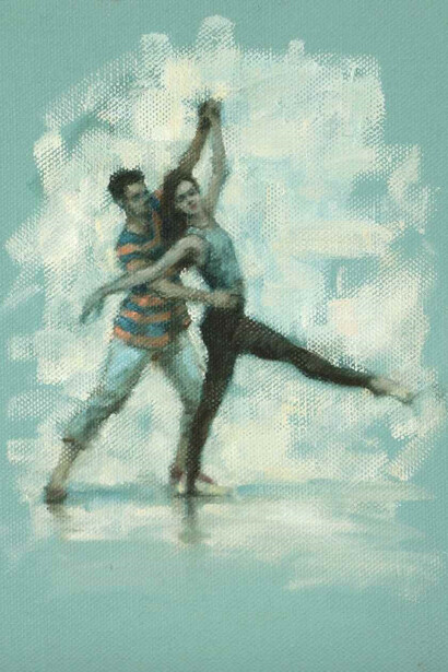 Carl Chapple - 'Celtic Concerto' - Andrea Battaggia & Danila Marzilli (Ballet Cymru Rehearsal 177) - 18x23 OP