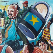 Shula, "Dialugue intercongolais", 2001, Oil on canvas, Private collection, Linz
 