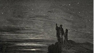 Dante Alighieri mostra le stelle a Virgilio 