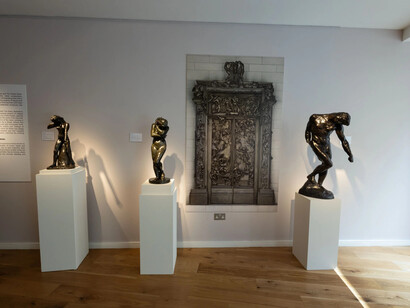 Auguste Rodin, Faces and fables, exhibition view. Courtesy of Bowman Sculpture Gallery