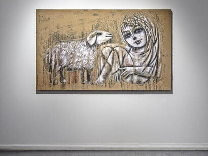 Mohannad Orabi, Exhibition view. Courtesy of Ayyam Gallery