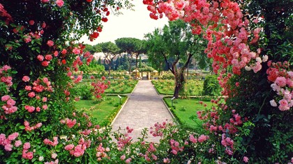 Imagen del Roseto Comunale en el Aventino