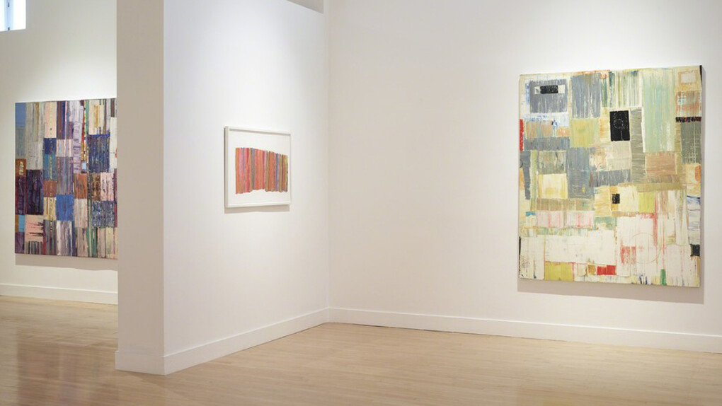 Mike Henderson, Exhibition view. Courtesy of Haines Gallery
