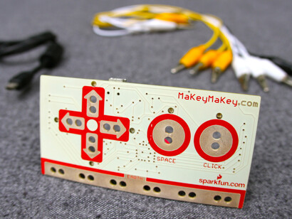 Jay Silver (American, born 1979) and Eric Rosenbaum (American, born 1979). MaKey MaKey. 2012-2014. Electronic components. 9 x 3.8 x 1.8” (22.9 x 9.7 x 4.6 cm). Image courtesy of JoyLabz. The Museum of Modern Art, New York. Gift of JoyLabz.