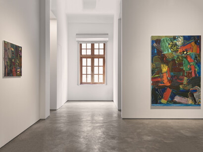 Sangram Majumdar, Bad actors, exhibition view. Courtesy of Galerie Mirchandani + Steinruecke