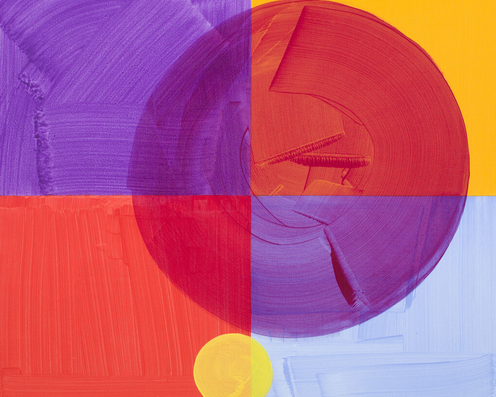 Golden Echo, 2017, Acrylic on canvas , 70 x 80 cm. Courtesy of FOLD