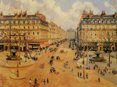 Camille Pissarro, 'Avenue de l’Opera  Sunlight Winter Morning', 1898. Oil on Canvas
