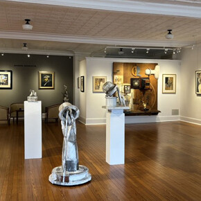 Shimon Okshteyn, The artist estate/part 2, exhibition view. Courtesy of Black & White Gallery