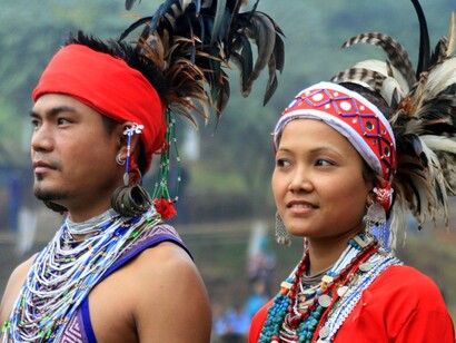 Pareja de la tribu Garo