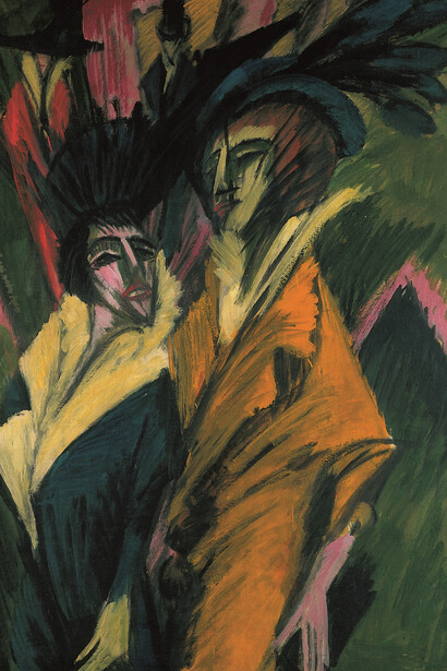 Ernst Ludwig Kirchner, Two women on the street (detail), 1914. Mit freundlicher genehmigung des Kirchner Museums