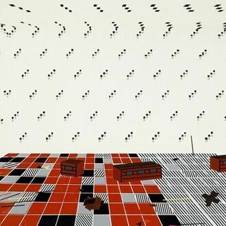 Farah Atassi, Rec Room, 2012, Huile sur toile,
170 x 200 cm