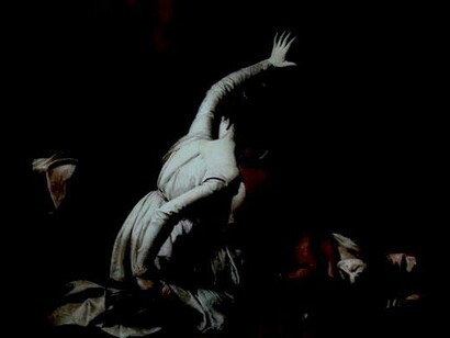 «Romeo y Julieta: escena de la tumba» (detalle), Joseph Wright of Derby