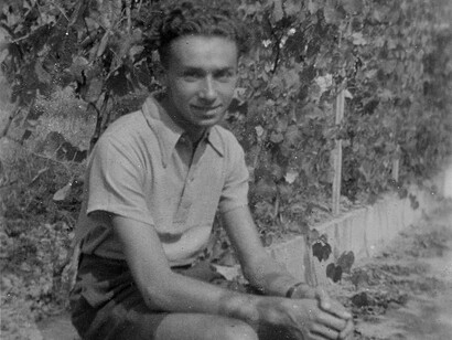 Primo Levi nella casa della famiglia materna (Fam. Luzzati), Piossasco, Torino, 1940