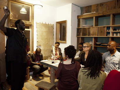 Theaster Gates, Feast Performance with The Black Monks of Mississippi, 2012. Photo: Sara Pooley. Courtesy the artist