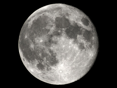 Vista de la Luna desde la Estación espacial internacional