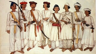 the Gurkhas soldiers, from Nepal