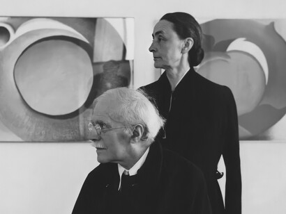 Alfred Stieglitz y Georgia O'Keeffe. 1945. 