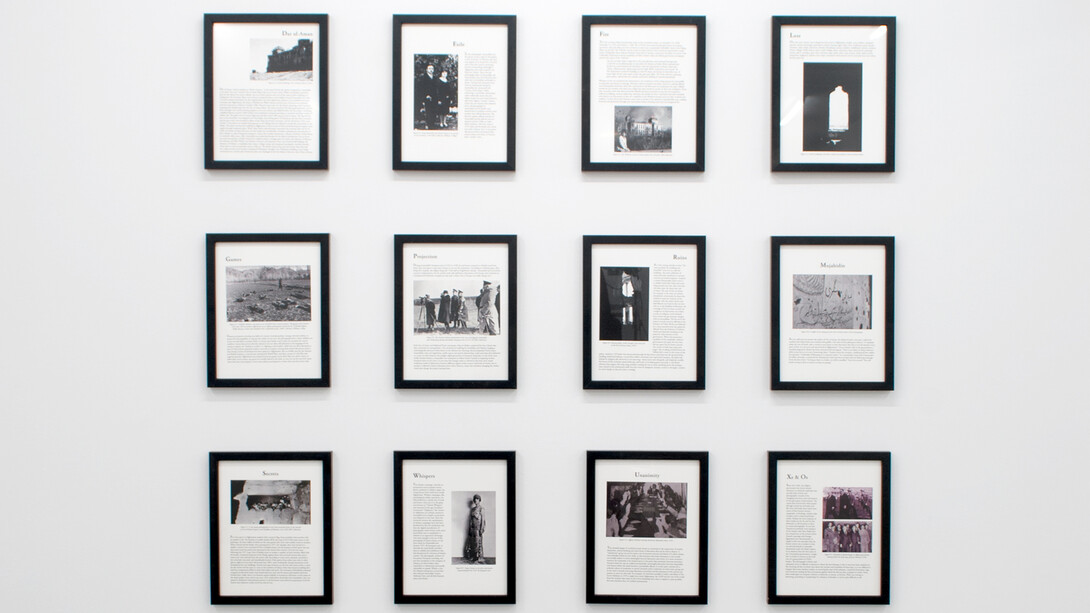 Mariam Ghani, exhibition installation of "Like Water from a Stone," 2015. Courtesy of RYAN LEE, New York.